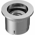 Bsc Preferred Self-Aligning Rivet Nut 8-32 Internal Thread .020-.100 Material Thickness, 5PK 93669A110